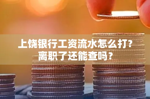 上饶银行工资流水怎么打？离职了还能查吗？