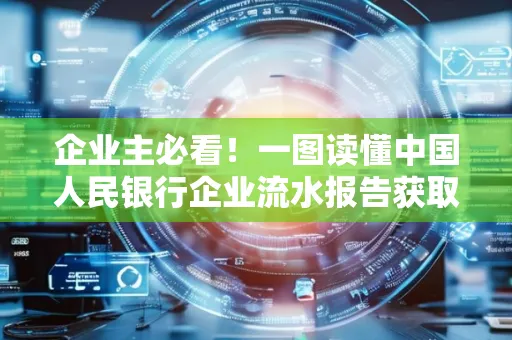 企业主必看！一图读懂中国人民银行企业流水报告获取全流程