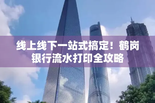 线上线下一站式搞定！鹤岗银行流水打印全攻略