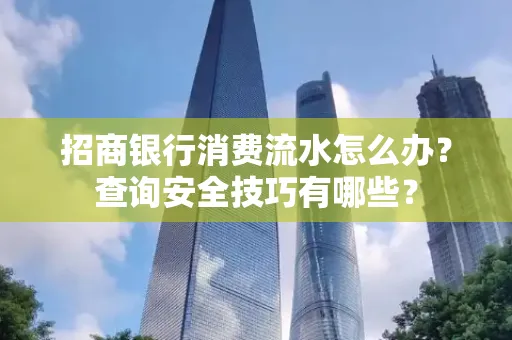 招商银行消费流水怎么办？查询安全技巧有哪些？