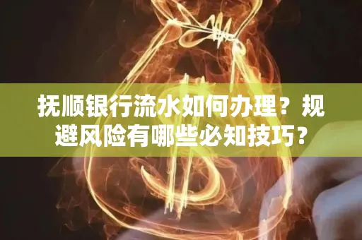 抚顺银行流水如何办理？规避风险有哪些必知技巧？