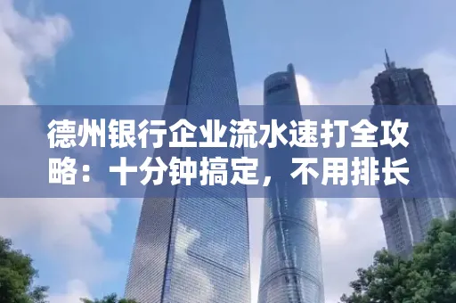 德州银行企业流水速打全攻略：十分钟搞定，不用排长队！