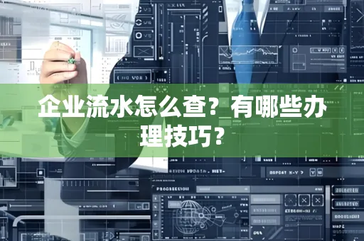 企业流水怎么查？有哪些办理技巧？