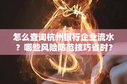 怎么查询杭州银行企业流水？哪些风险防范技巧省时？