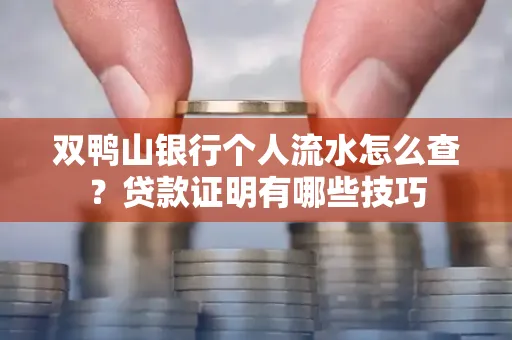 双鸭山银行个人流水怎么查？贷款证明有哪些技巧
