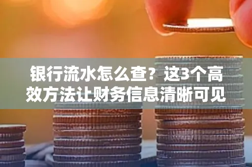 银行流水怎么查？这3个高效方法让财务信息清晰可见